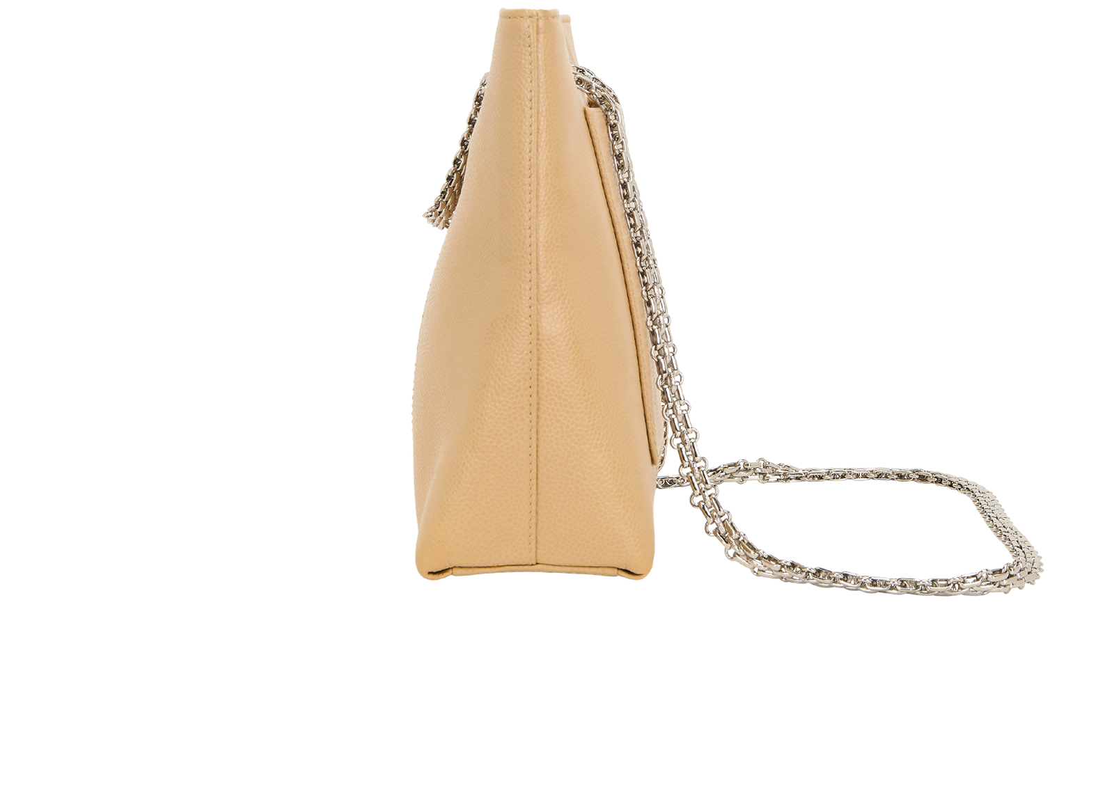 CC Shopping Tote, &pound;1,900, Handbags, Beige, Caviar Leather, Bottom view